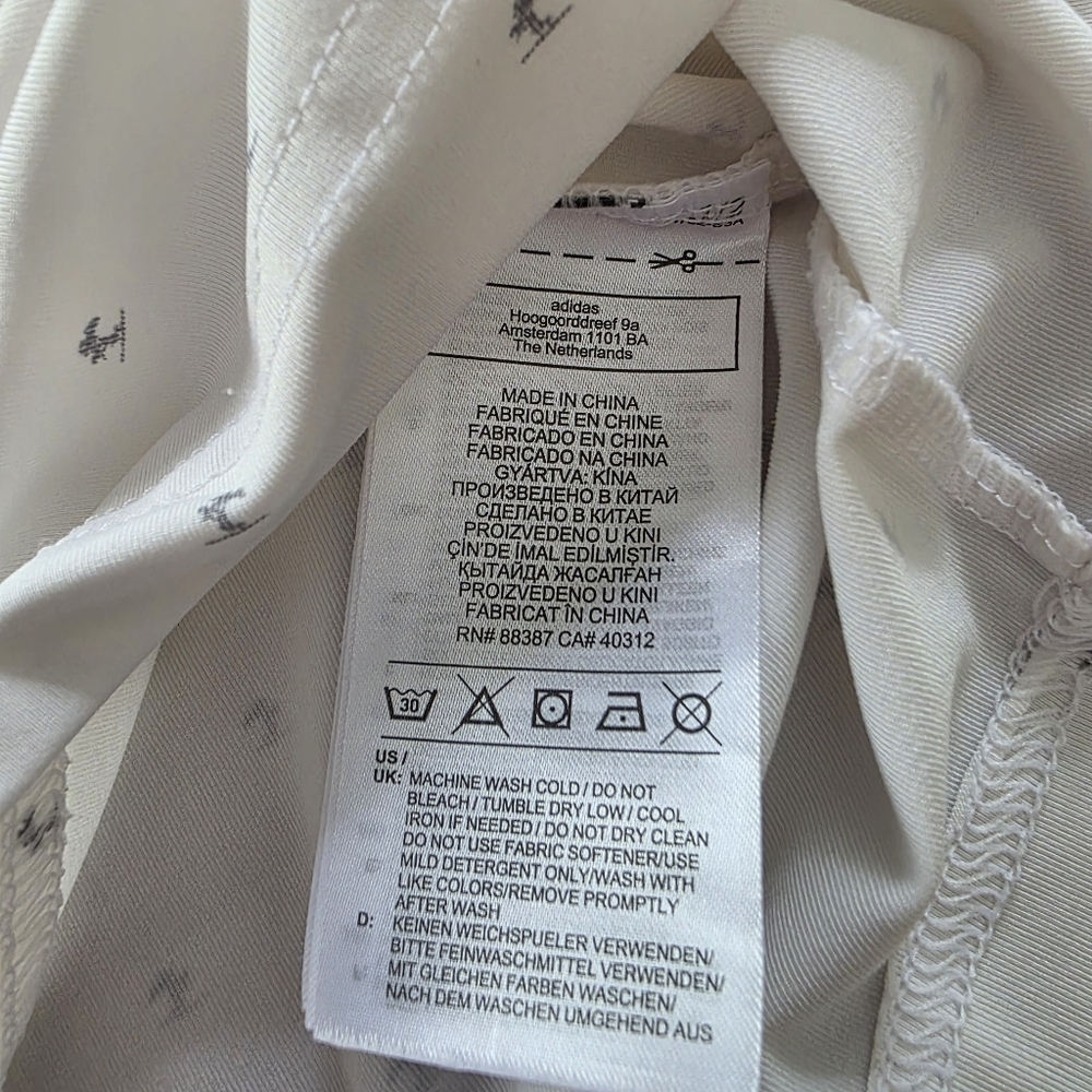 Adidas Primegreen Men's White Polo‎ Shirt Size Large - Picture 10 of 10